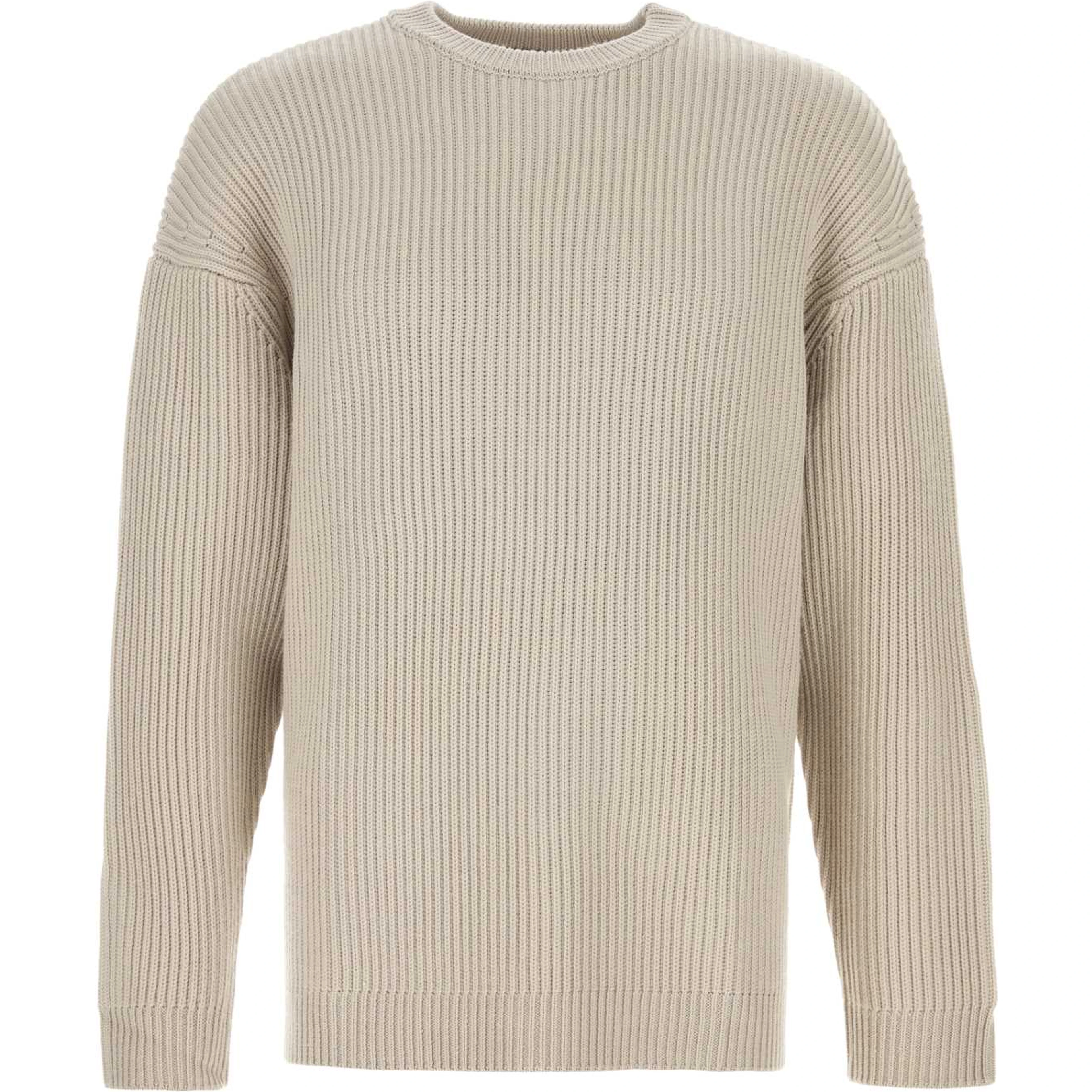 OVERSIZE KNIT CREWNECK BEIGE