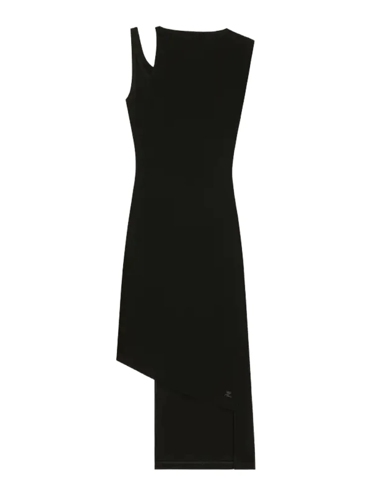 RIBBED "OBLIQUE" DRESS