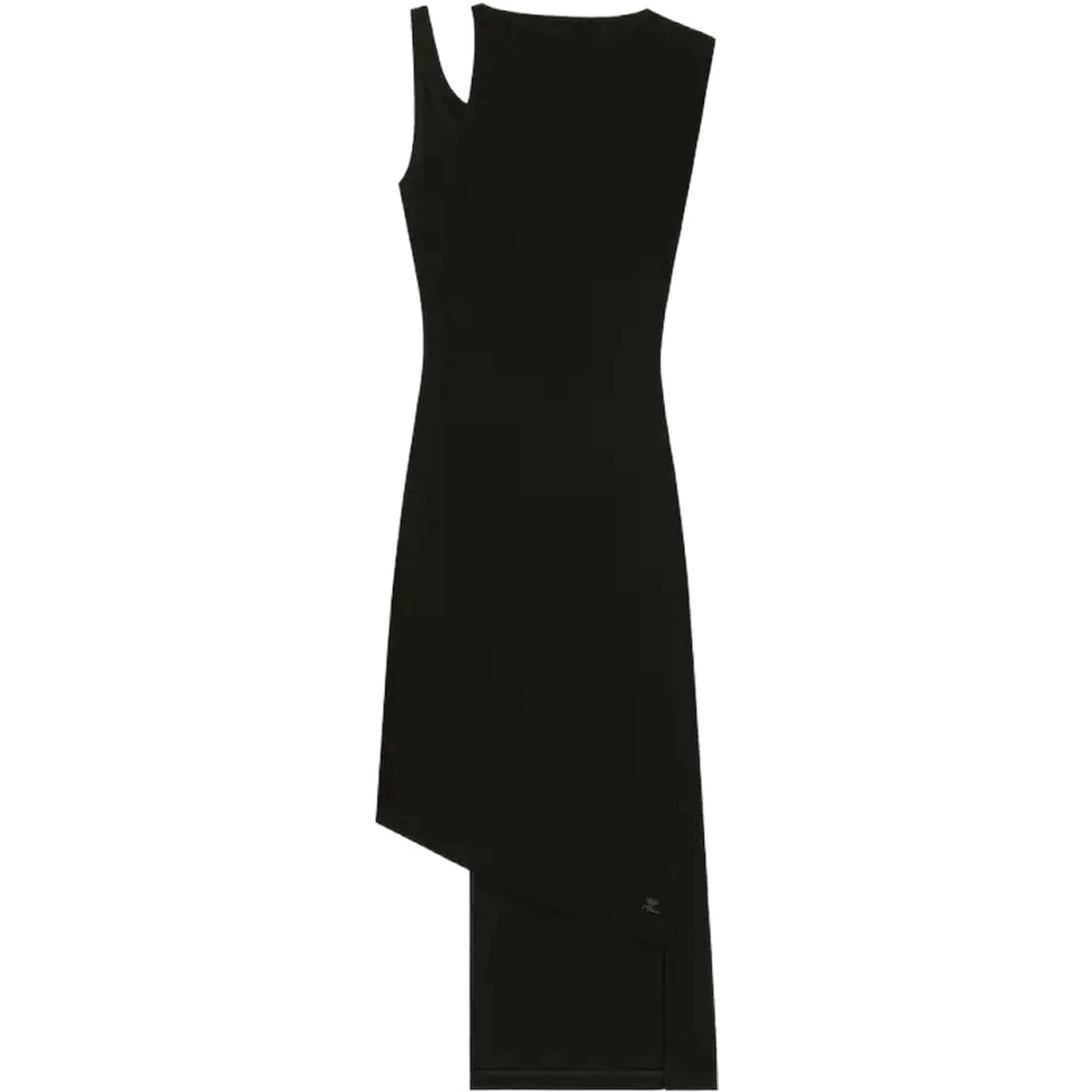 RIBBED "OBLIQUE" DRESS