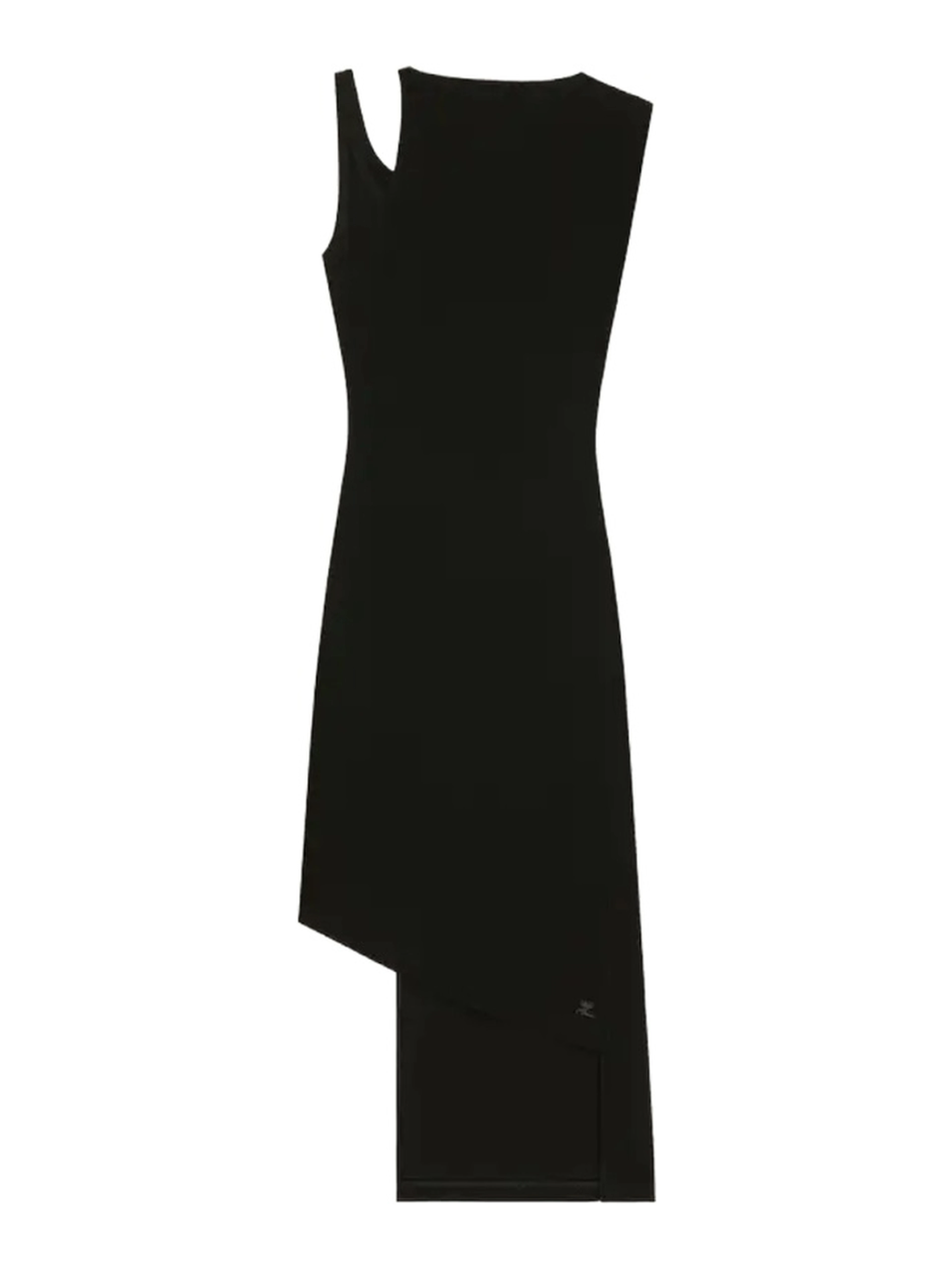 RIBBED "OBLIQUE" DRESS