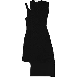 RIBBED "OBLIQUE" DRESS