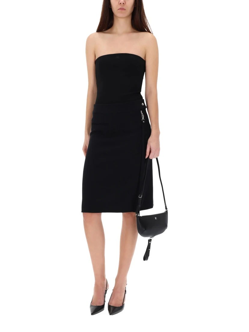 MIDI SKIRT WITH ZIPPER
