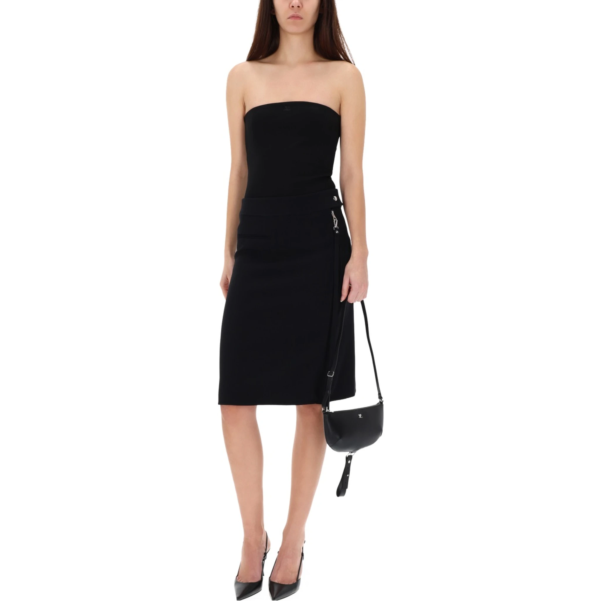MIDI SKIRT WITH ZIPPER