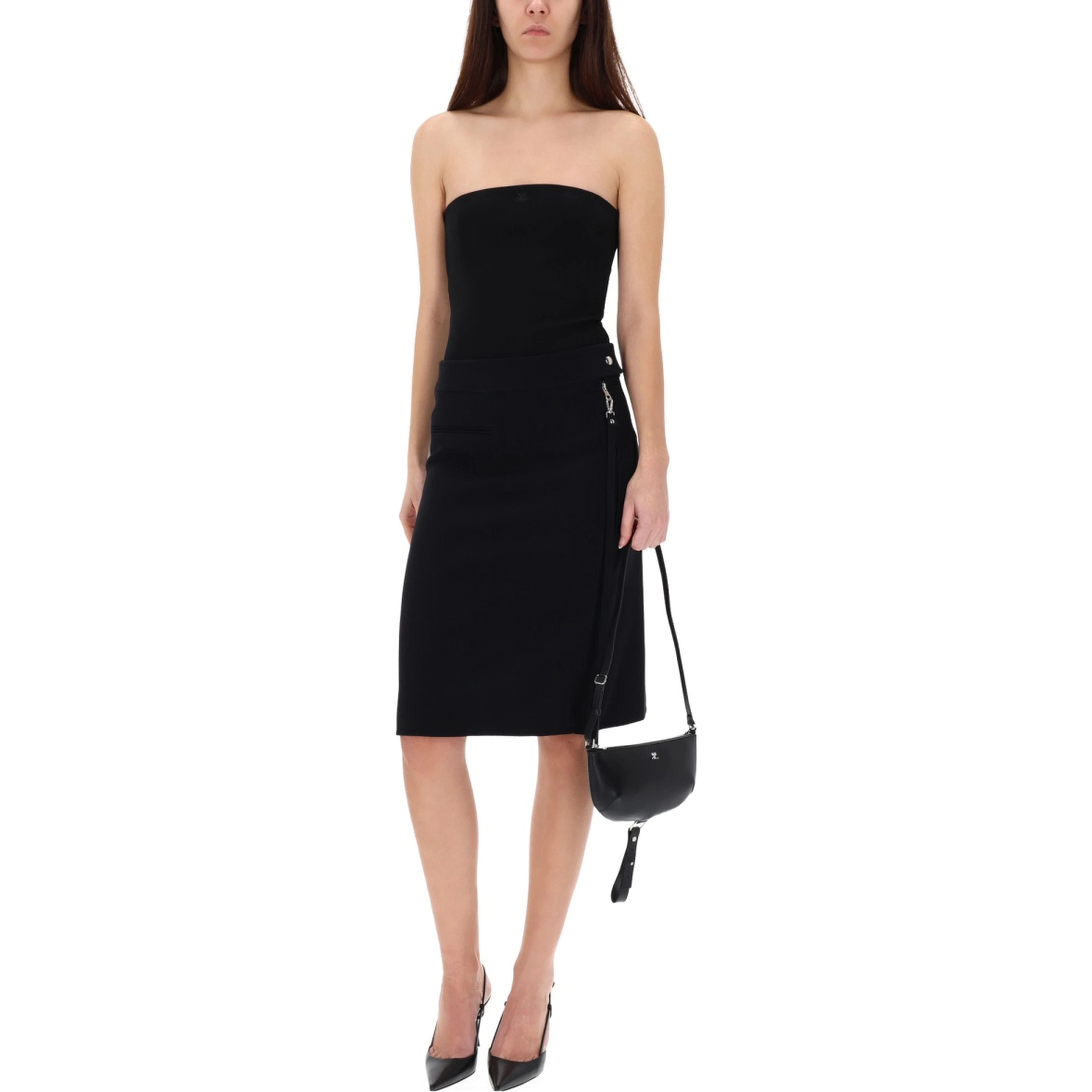 MIDI SKIRT WITH ZIPPER