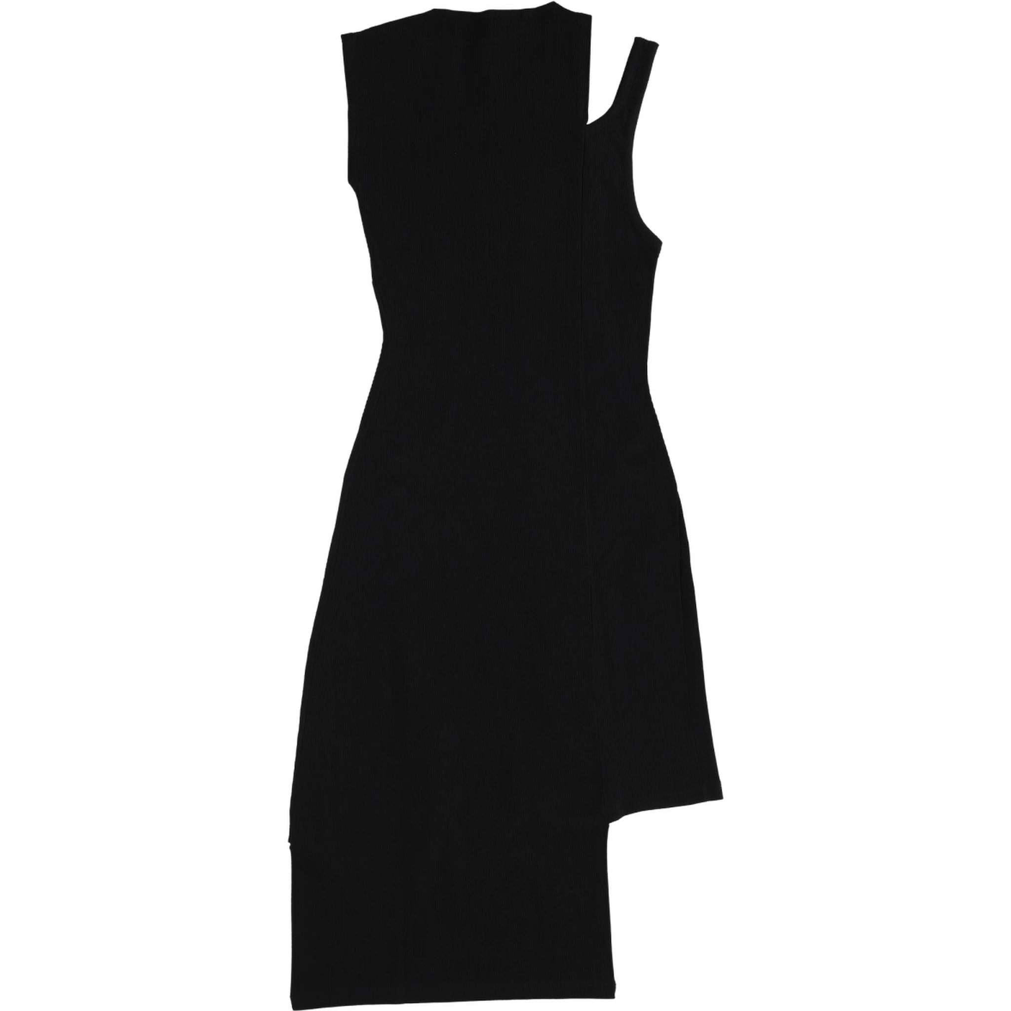 RIBBED "OBLIQUE" DRESS