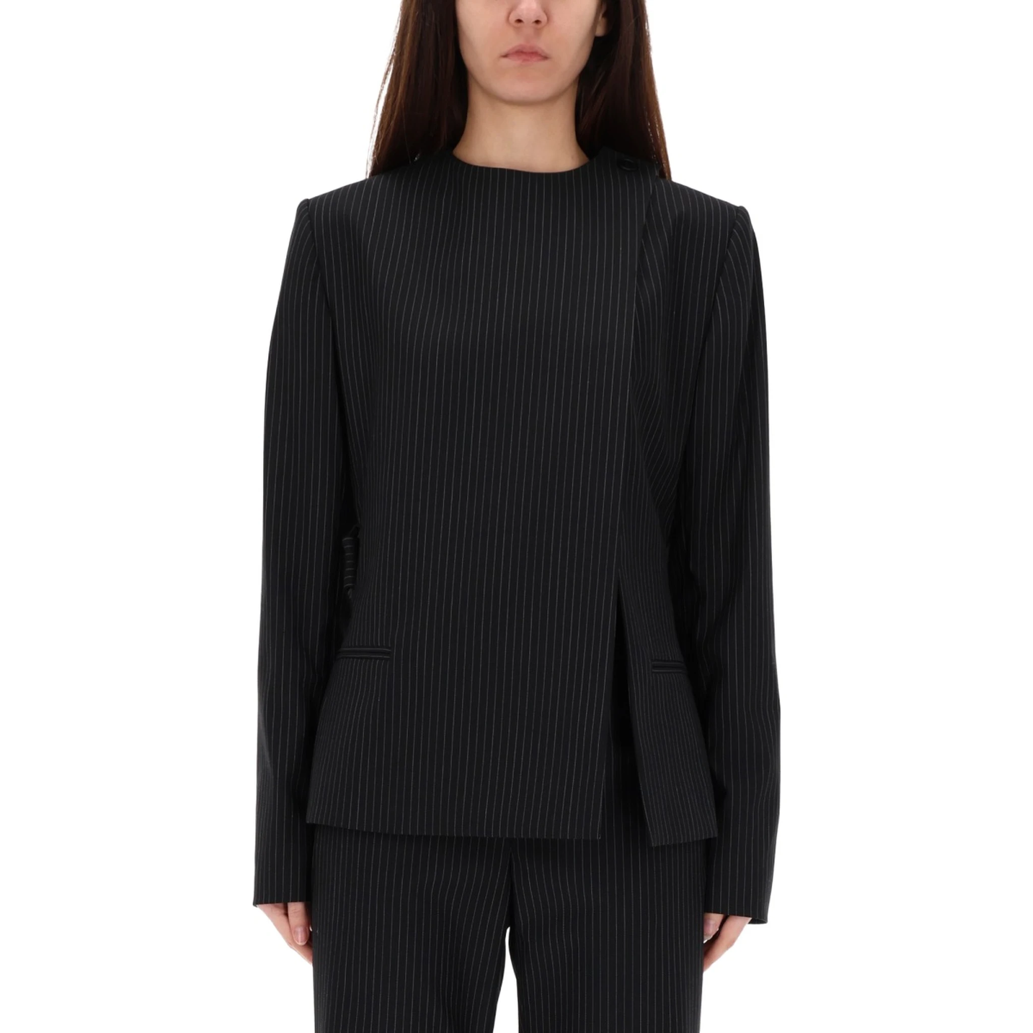 "BUCKLE PINSTRIPES" JACKET