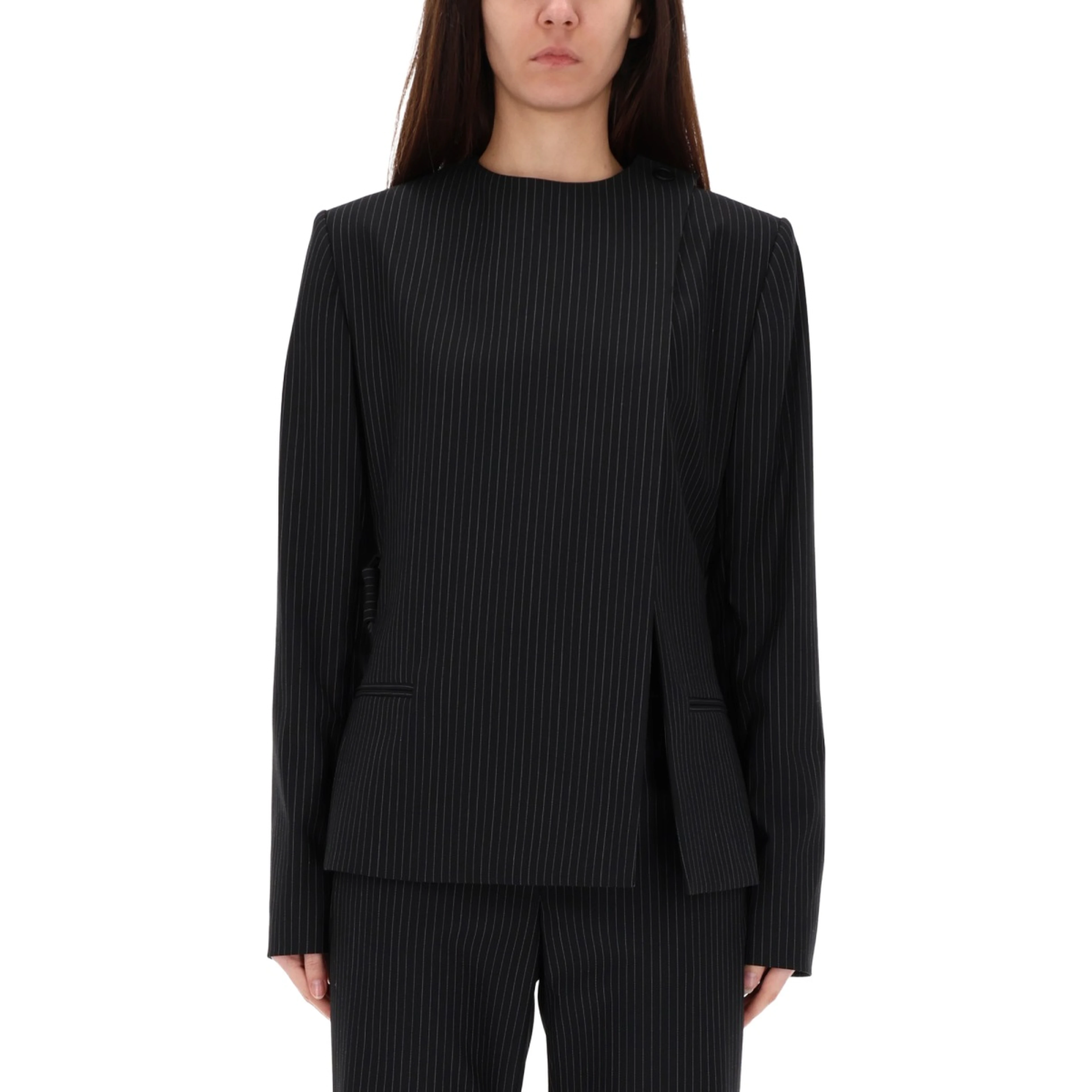 "BUCKLE PINSTRIPES" JACKET