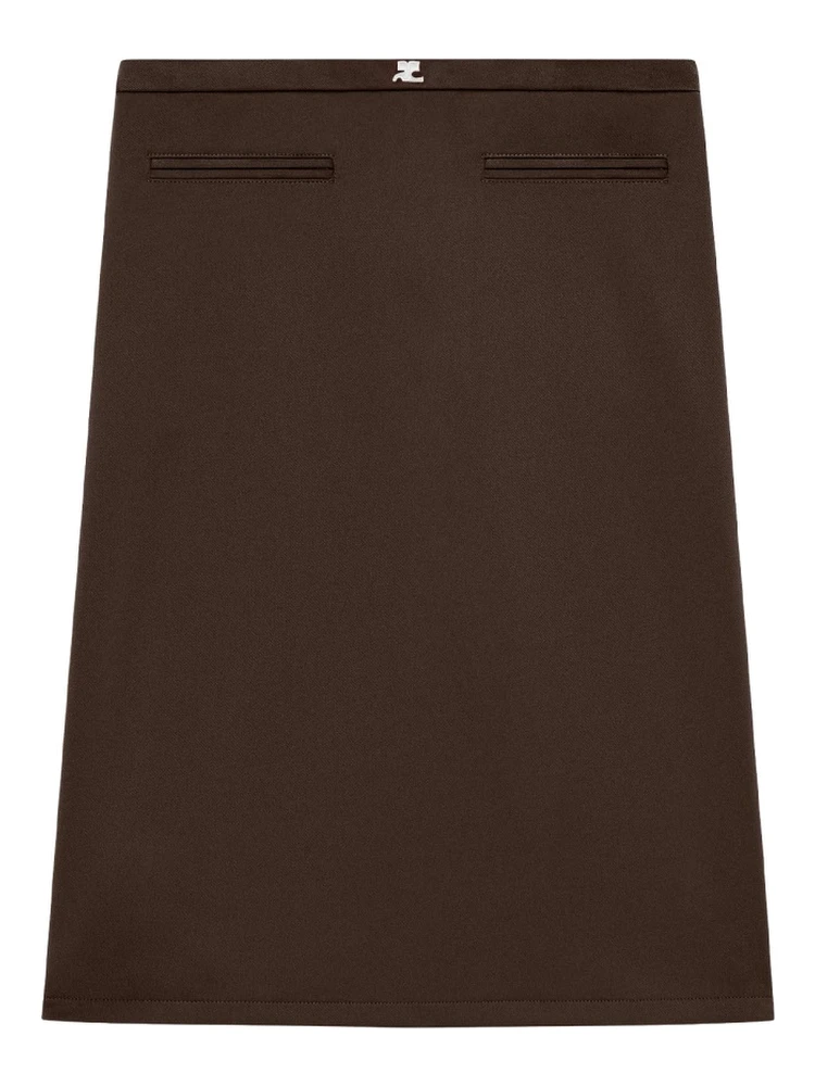 MIDI SKIRT WITH LOGO
