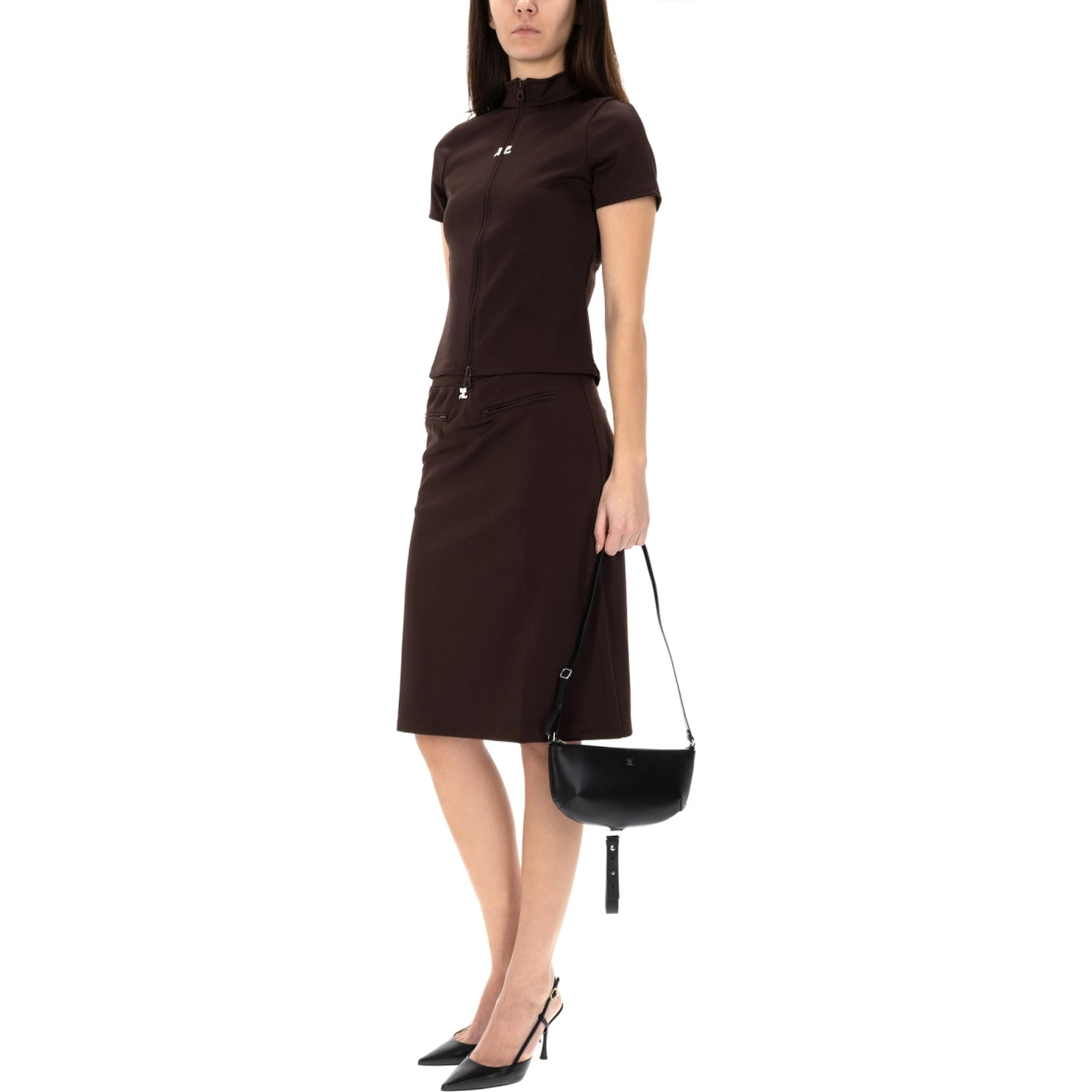 MIDI SKIRT WITH LOGO