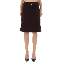 MIDI SKIRT WITH LOGO