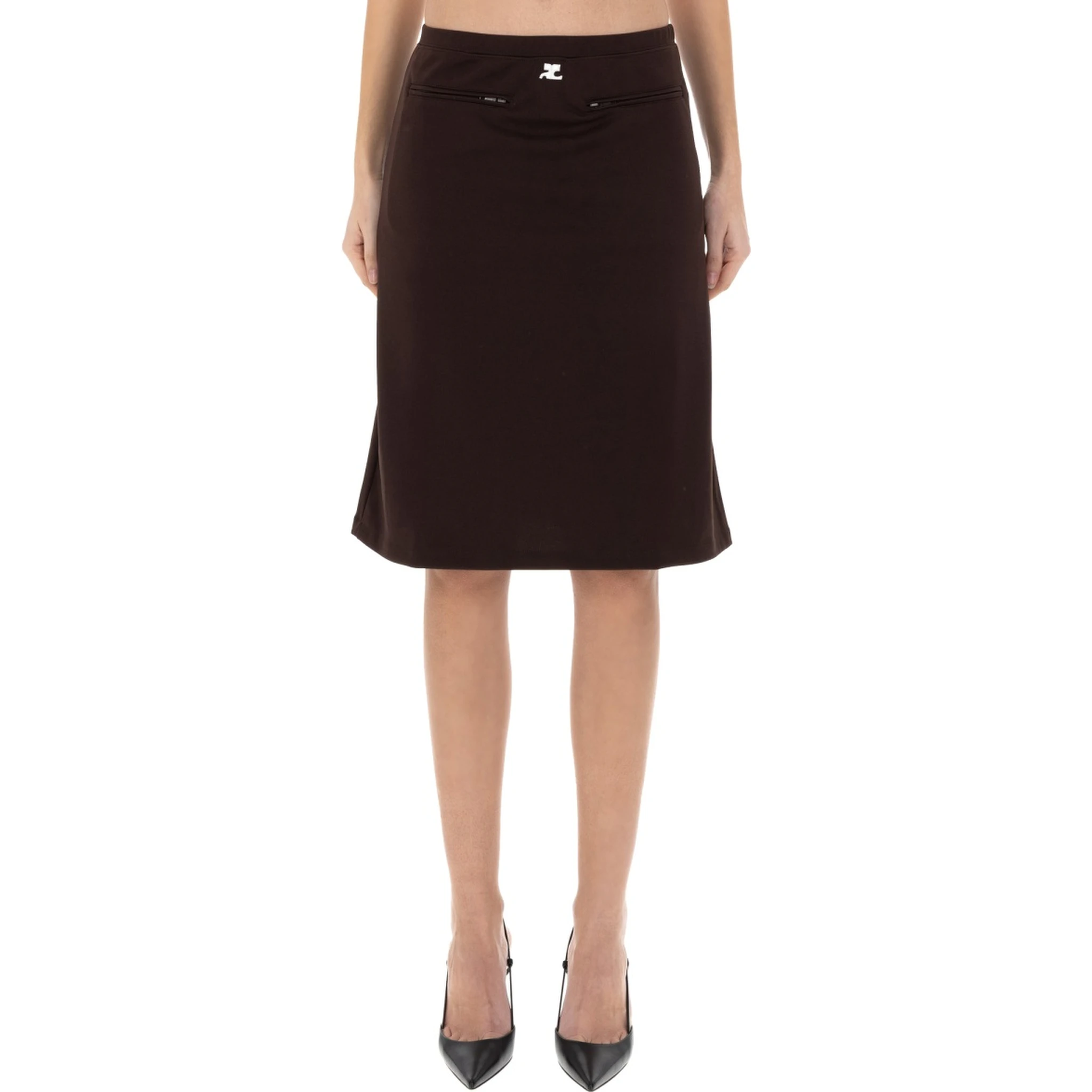 MIDI SKIRT WITH LOGO