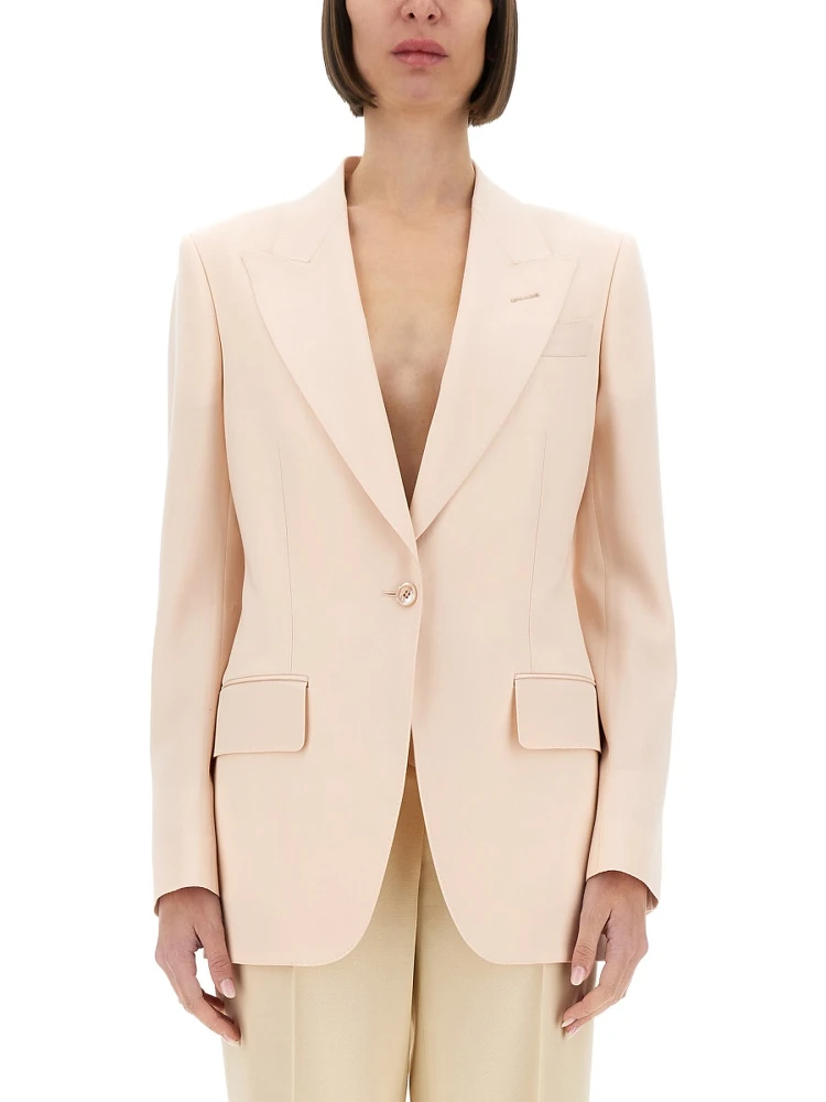 SINGLE BREASTED WOOL JACKET