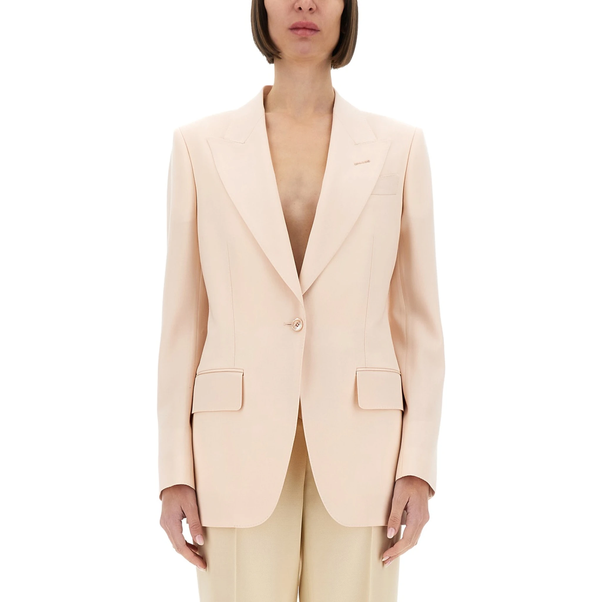 SINGLE BREASTED WOOL JACKET