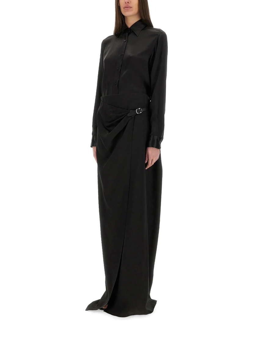 MAXI "WRAP" SKIRT WITH BELT