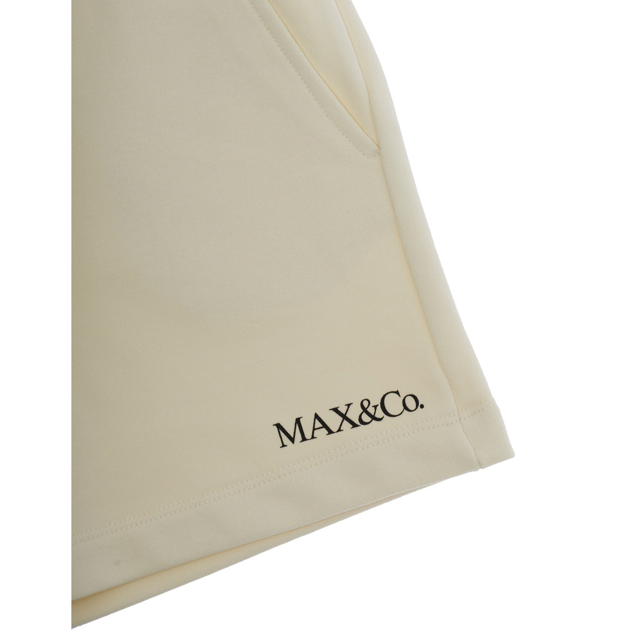 Grey Shorts with Elastic Waist and Logo Lettering on the Front in Cotton Girl