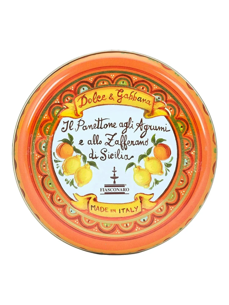 100 g Sicilian Citrus and Saffron Panettone with Orange Tin Box alternative