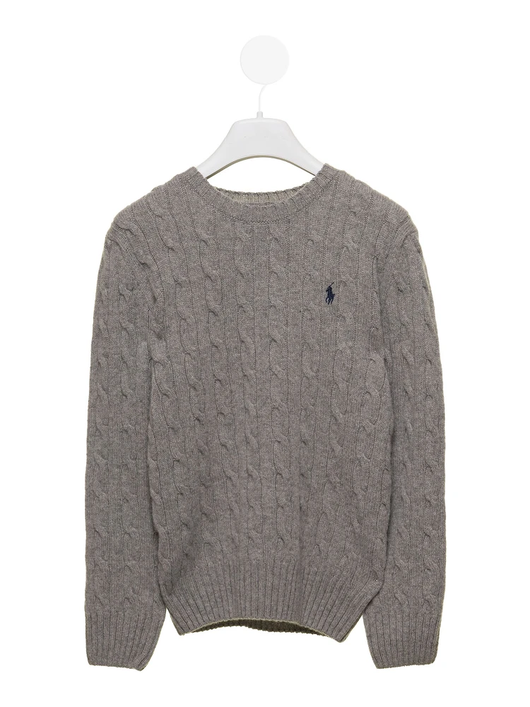 Polo Ralph Lauren Kids Baby Boys Grey Jumper with Logo