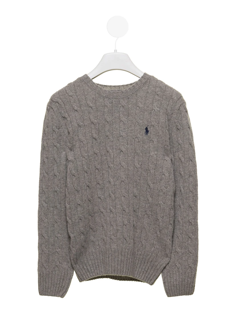 Polo Ralph Lauren Kids Baby Boys Grey Jumper with Logo