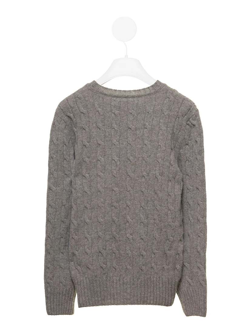 Polo Ralph Lauren Kids Baby Boys Grey Jumper with Logo