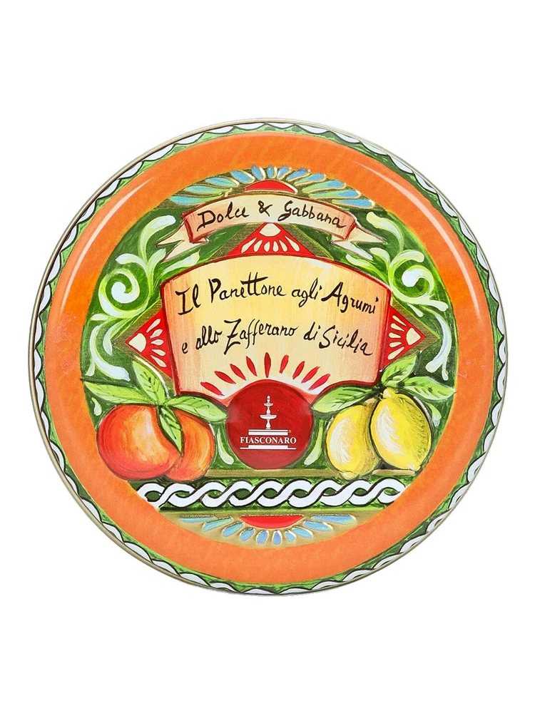 100 g Sicilian Citrus and Saffron Panettone with Green Tin Box alternative