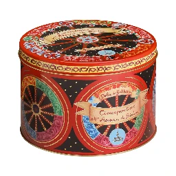 1 Kg Sicilian Orange Cioccopanettone with Red Tin Box