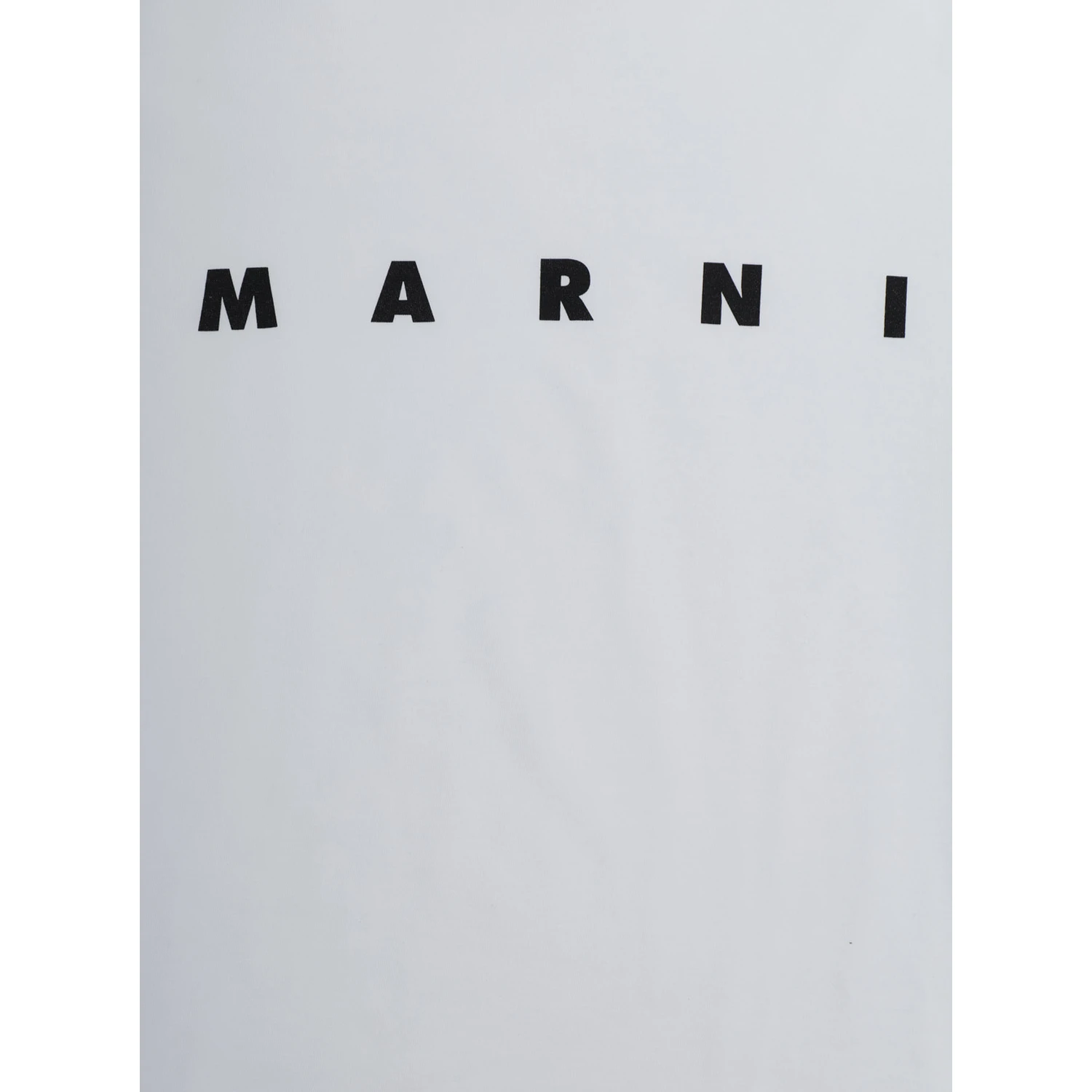 White Crewneck T-Shirt with Logo Lettering on the Front in Cotton Boy