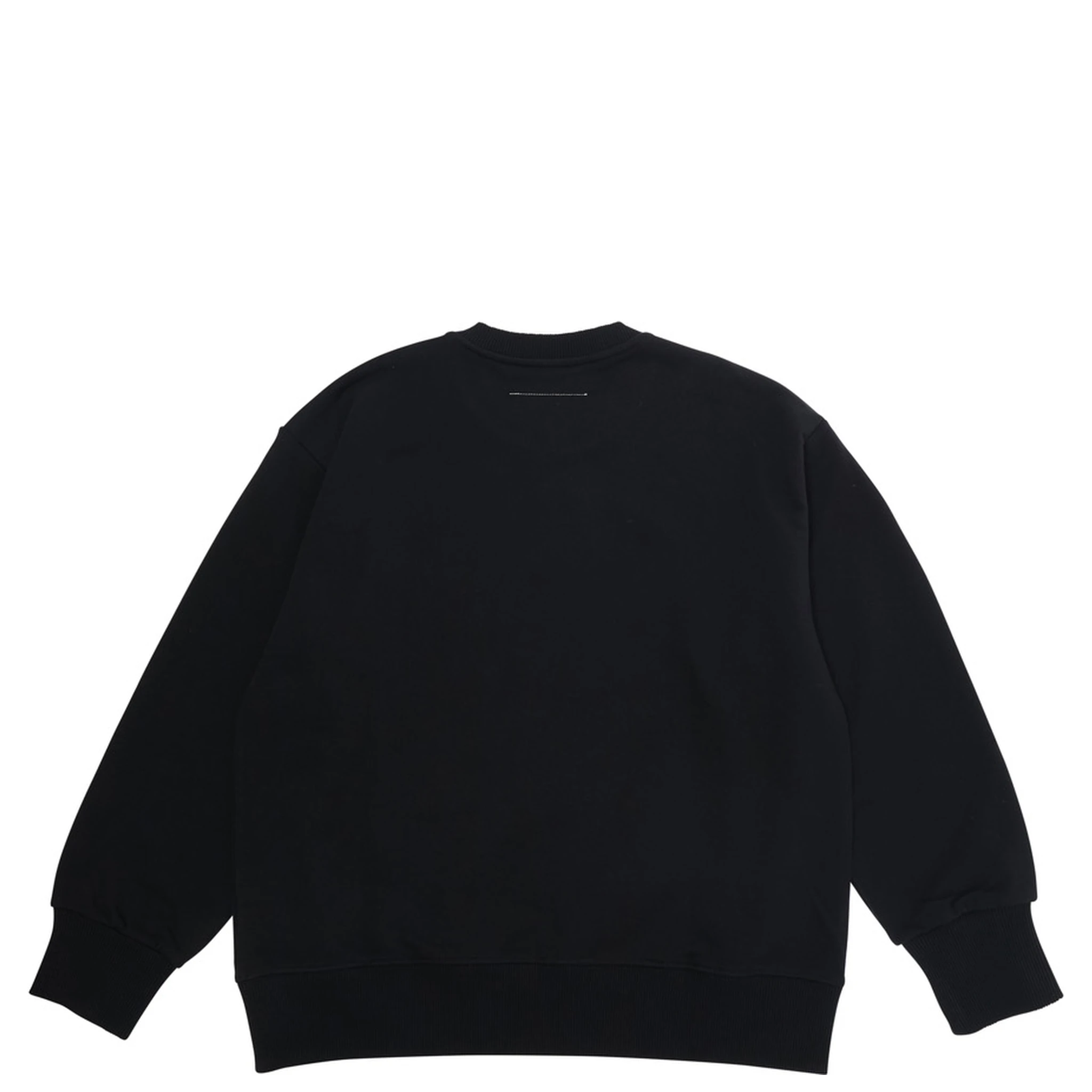 Black Crewneck Sweatshirt with Numeric Logo on the Front in Cotton Boy