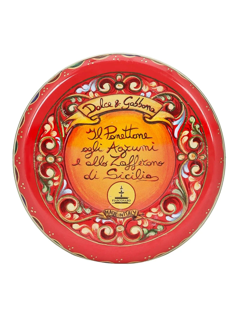 100 g Sicilian Citrus and Saffron Panettone with Red Tin Box