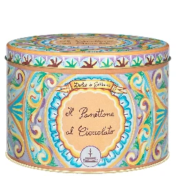 500 g Chocolate Panettone with Multicolor Tin Box
