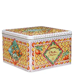 1 Kg Mandarin Panettone with Multicolor Tin Box
