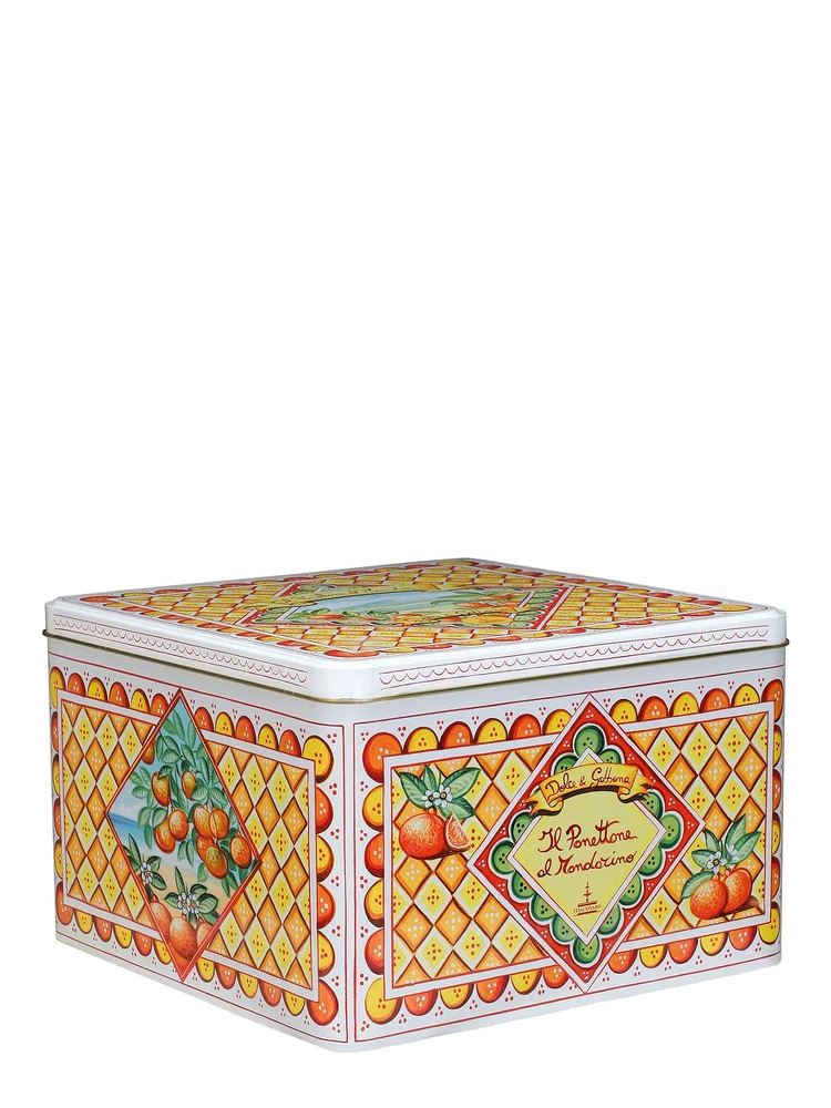 1 Kg Mandarin Panettone with Multicolor Tin Box alternative
