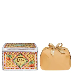 1 Kg Mandarin Panettone with Multicolor Tin Box