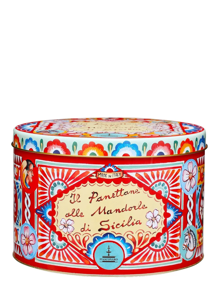 1 Kg Sicilian Almond Panettone with Red Tin Box