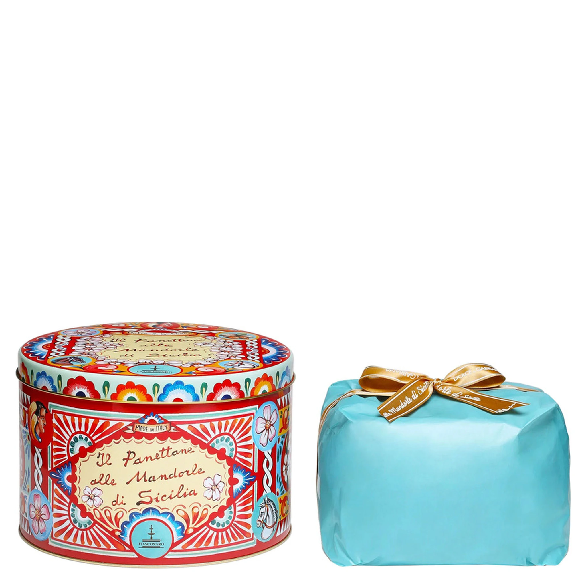 1 Kg Sicilian Almond Panettone with Red Tin Box