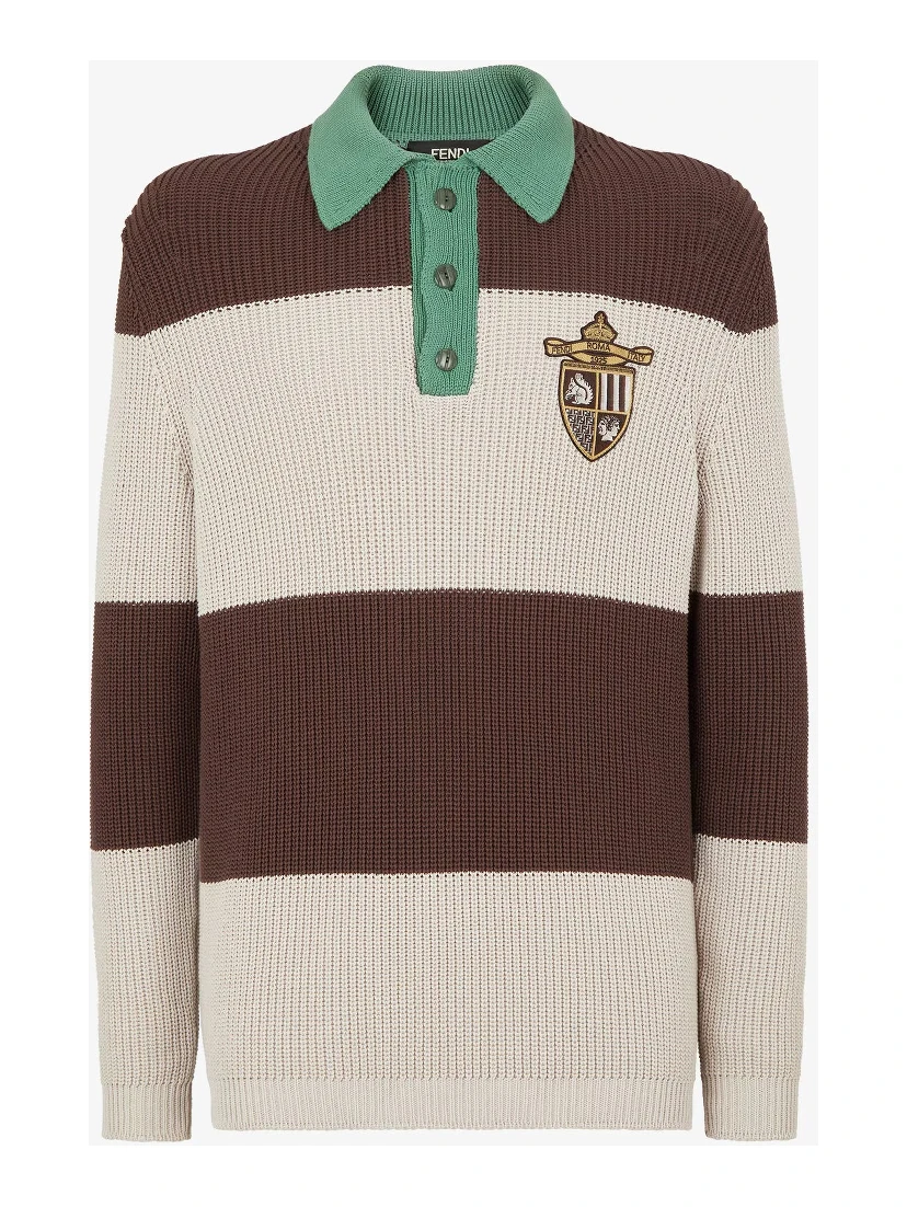 قميص بولو من القطن المحبوك