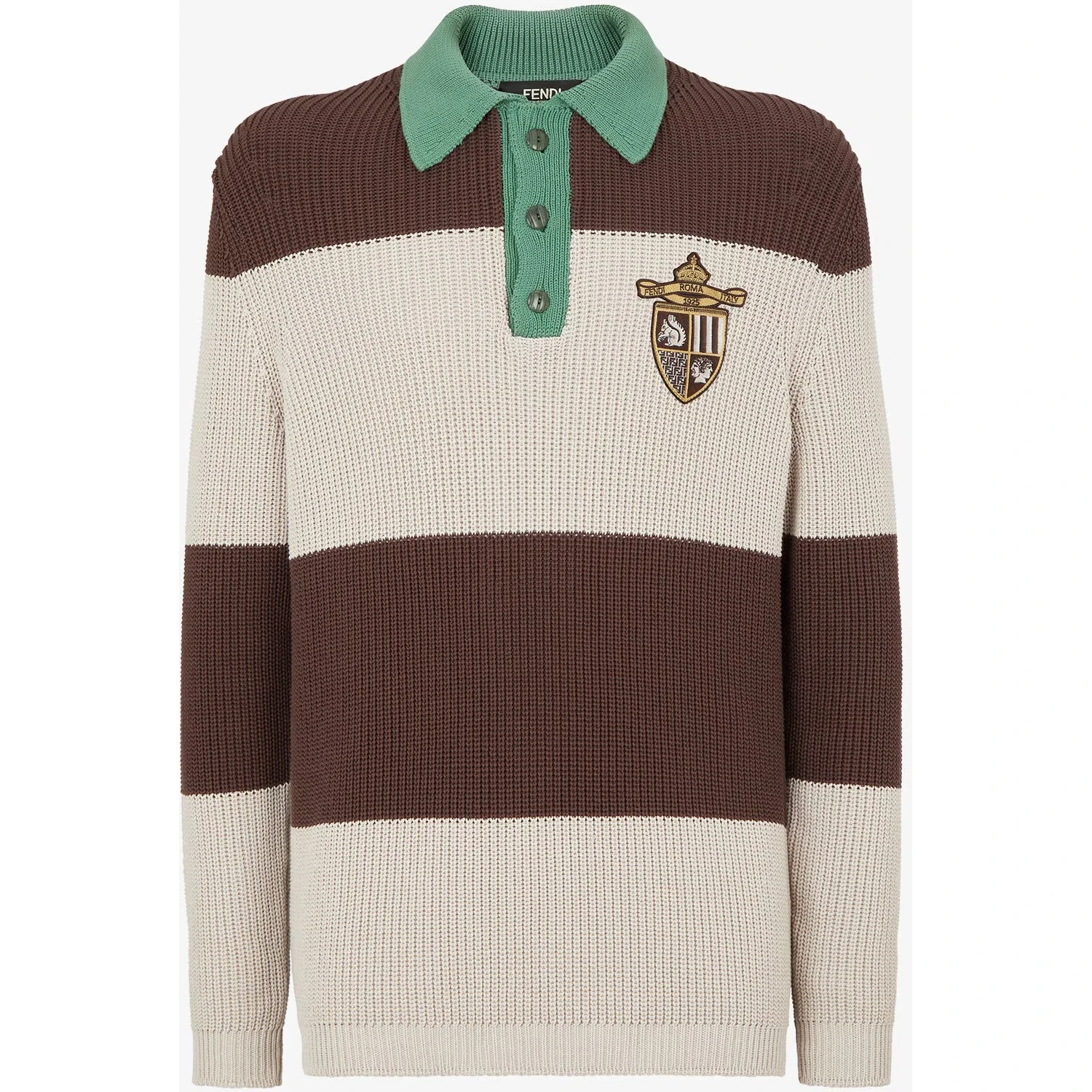 Cotton knitted polo