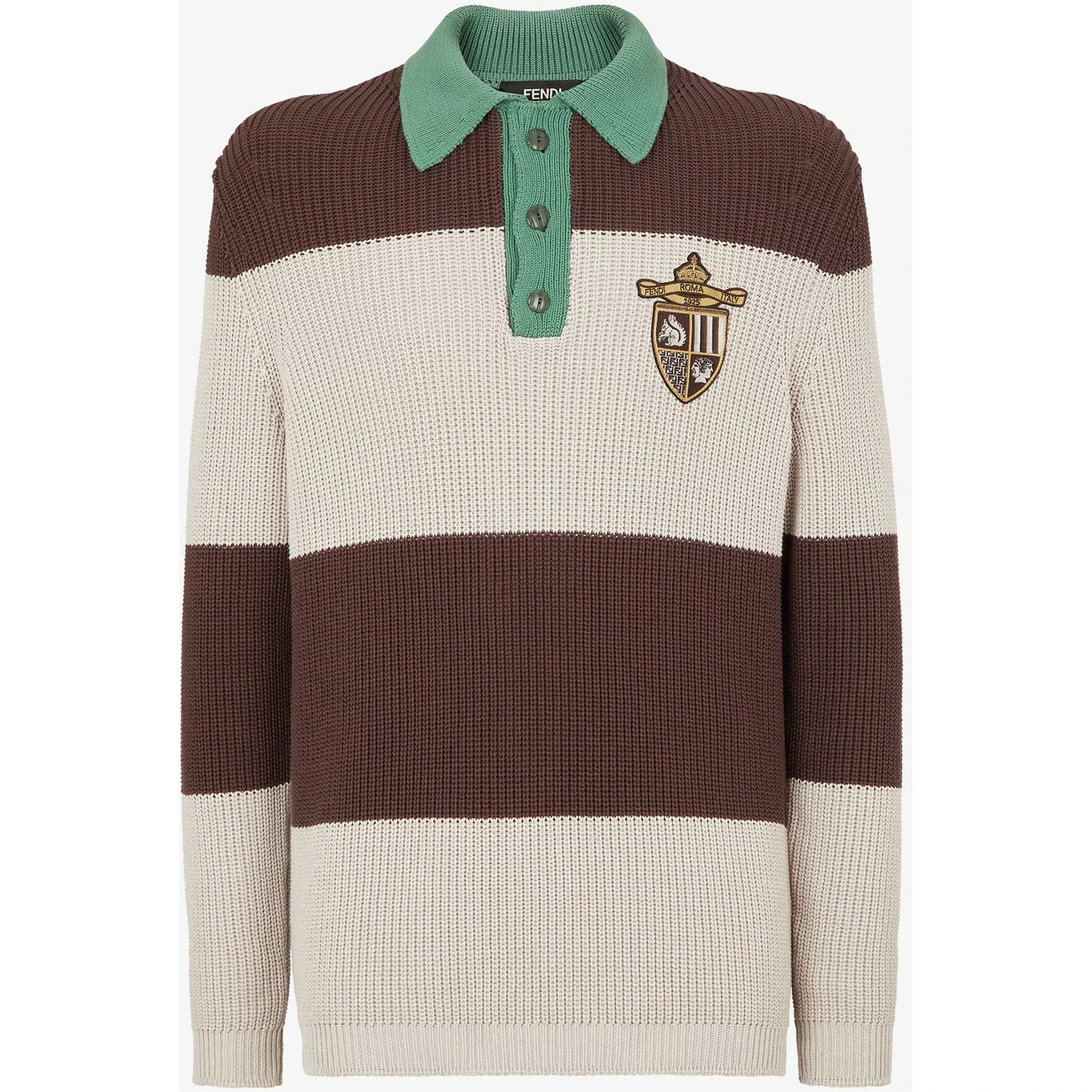 Cotton knitted polo