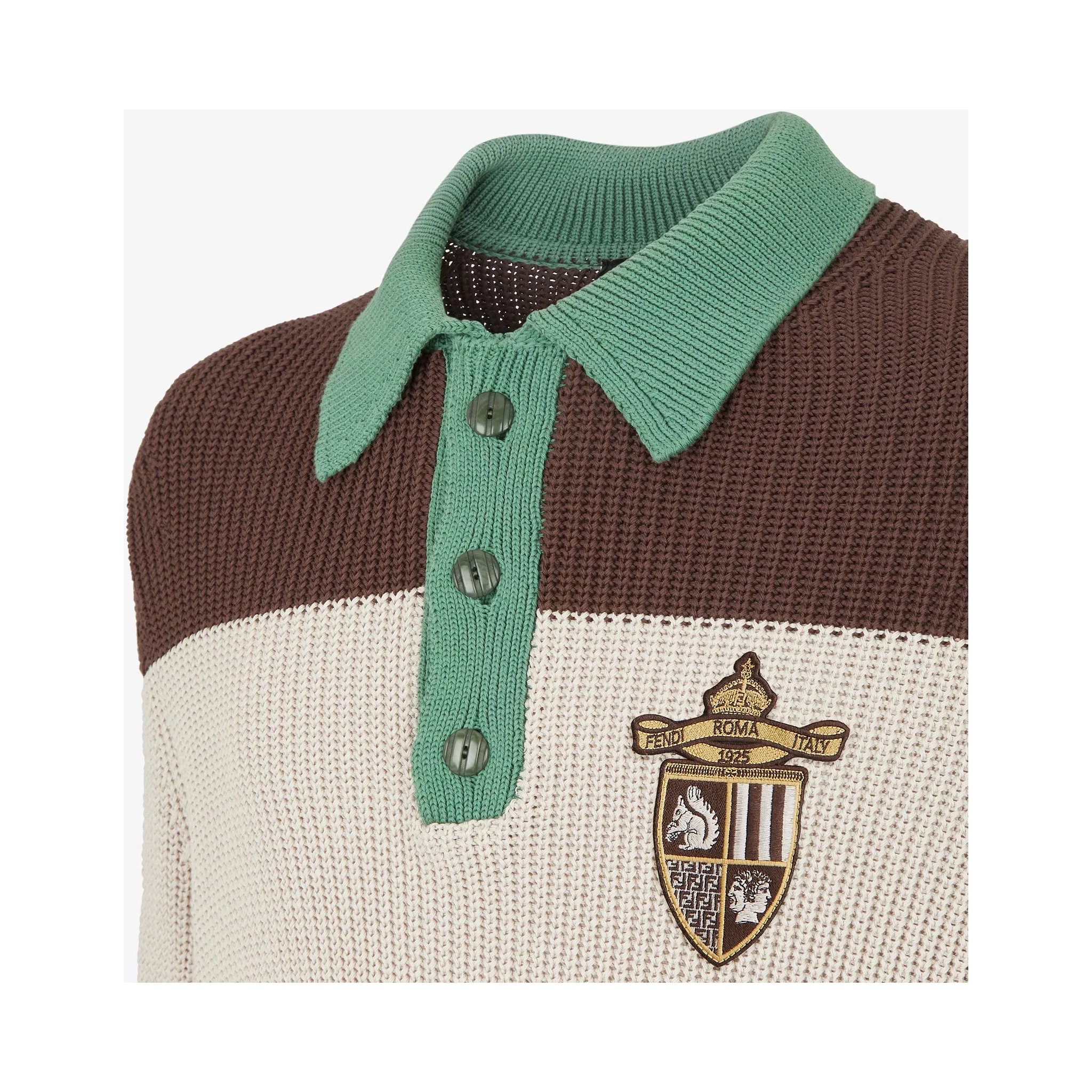 Cotton knitted polo