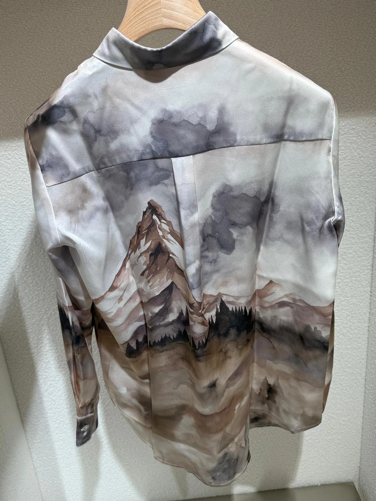 Silk shirt with fantasy canvas alternative