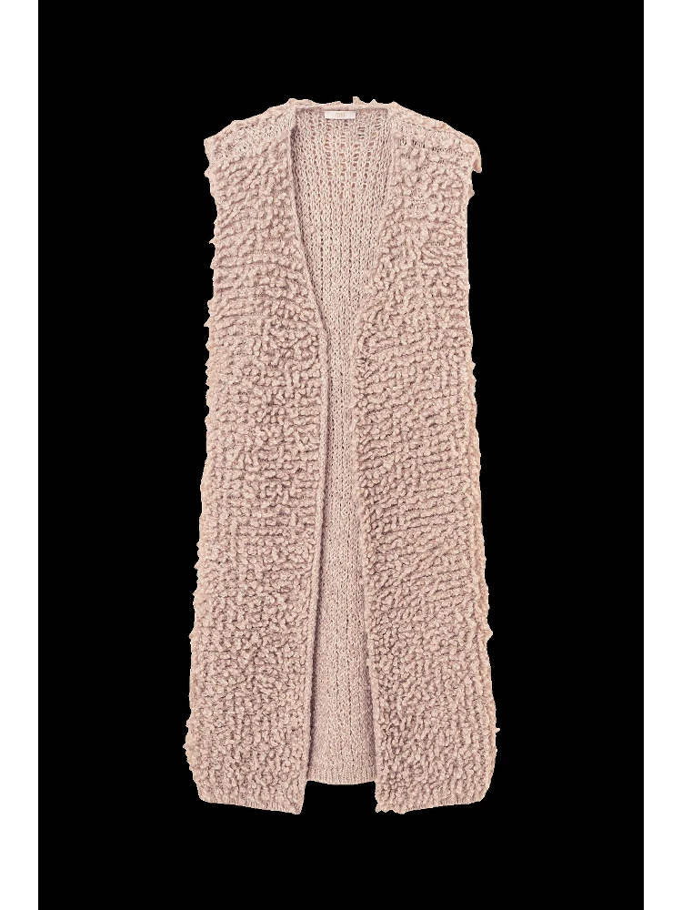 "Corallo" sleevelees jacket