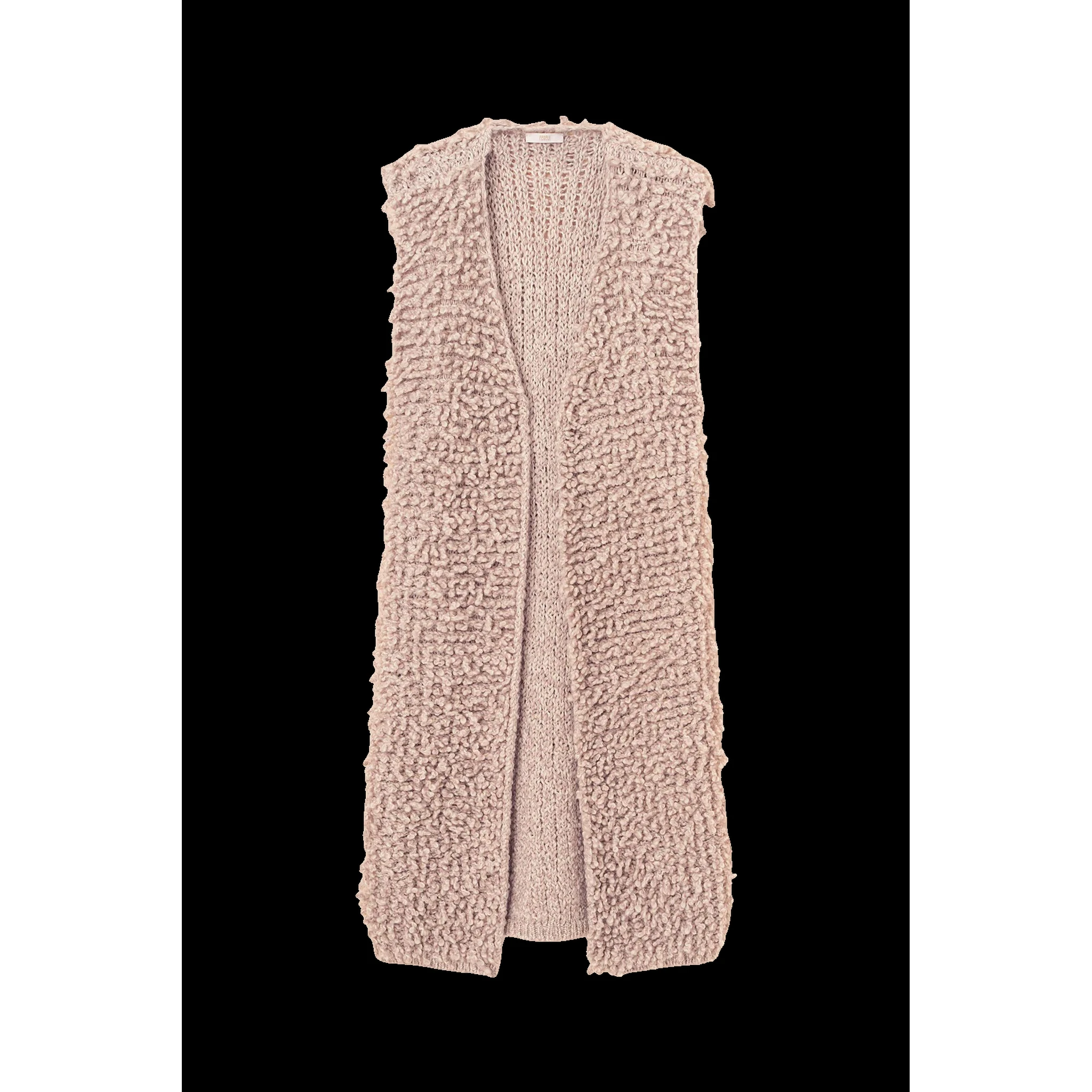 "Corallo" sleevelees jacket