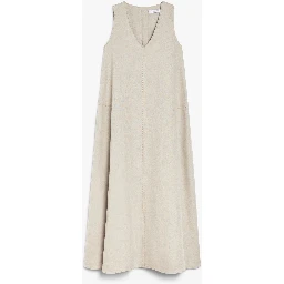 Flared linen dress