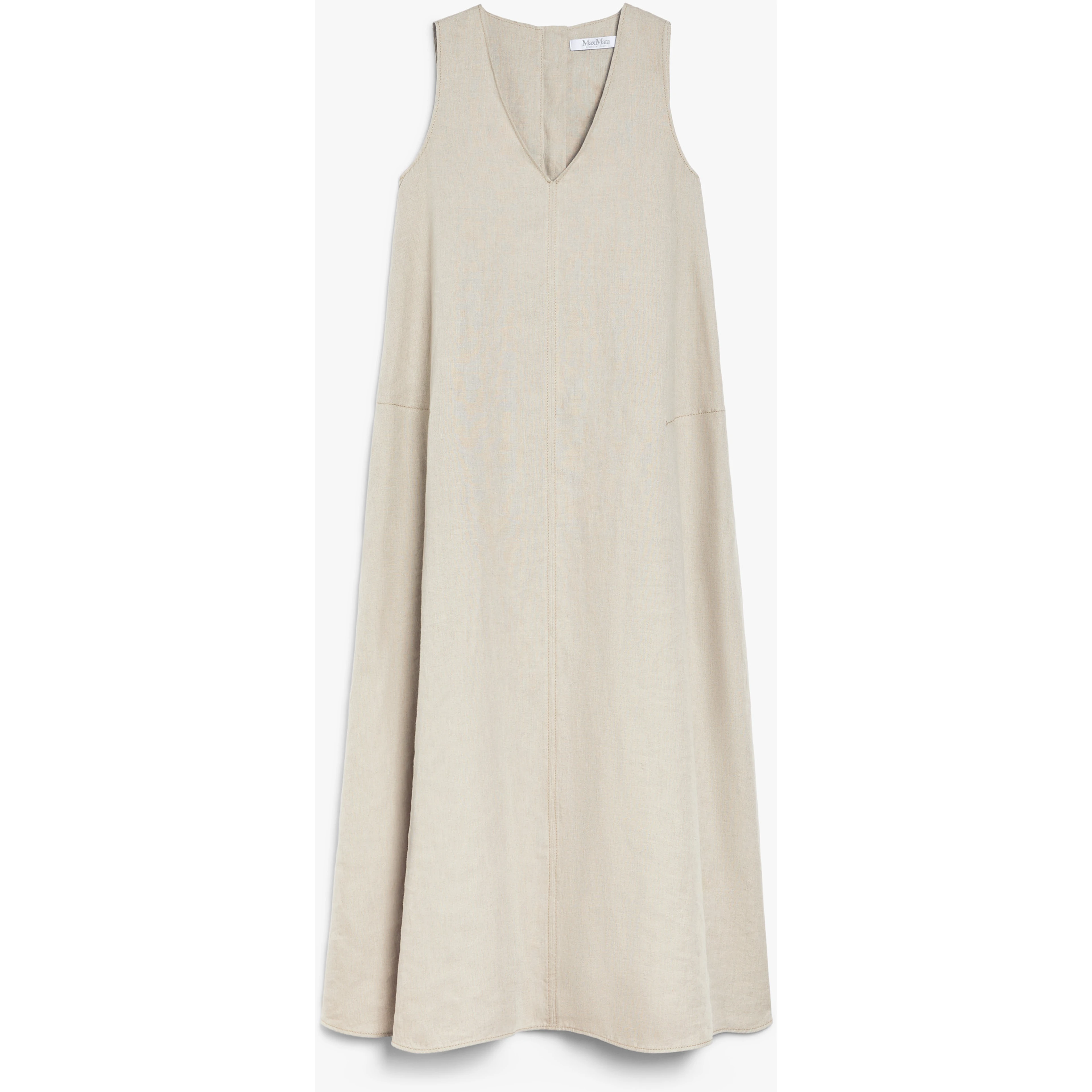 Flared linen dress