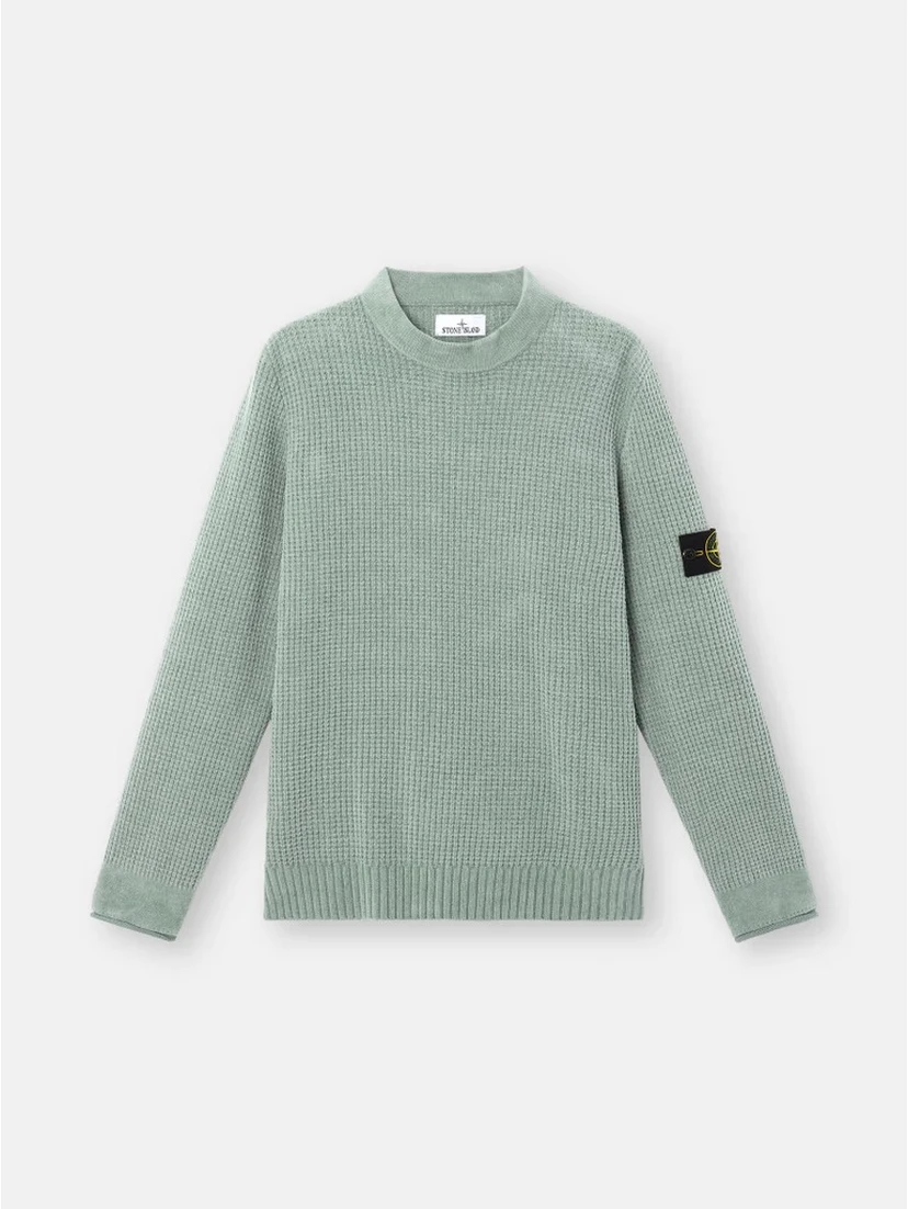 Sweater in cotton chenille