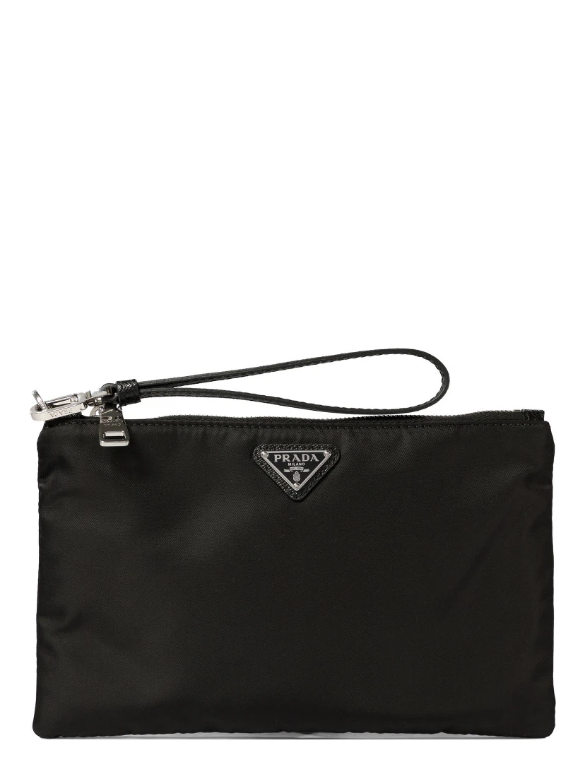 Re-Nylon and Saffiano pouch