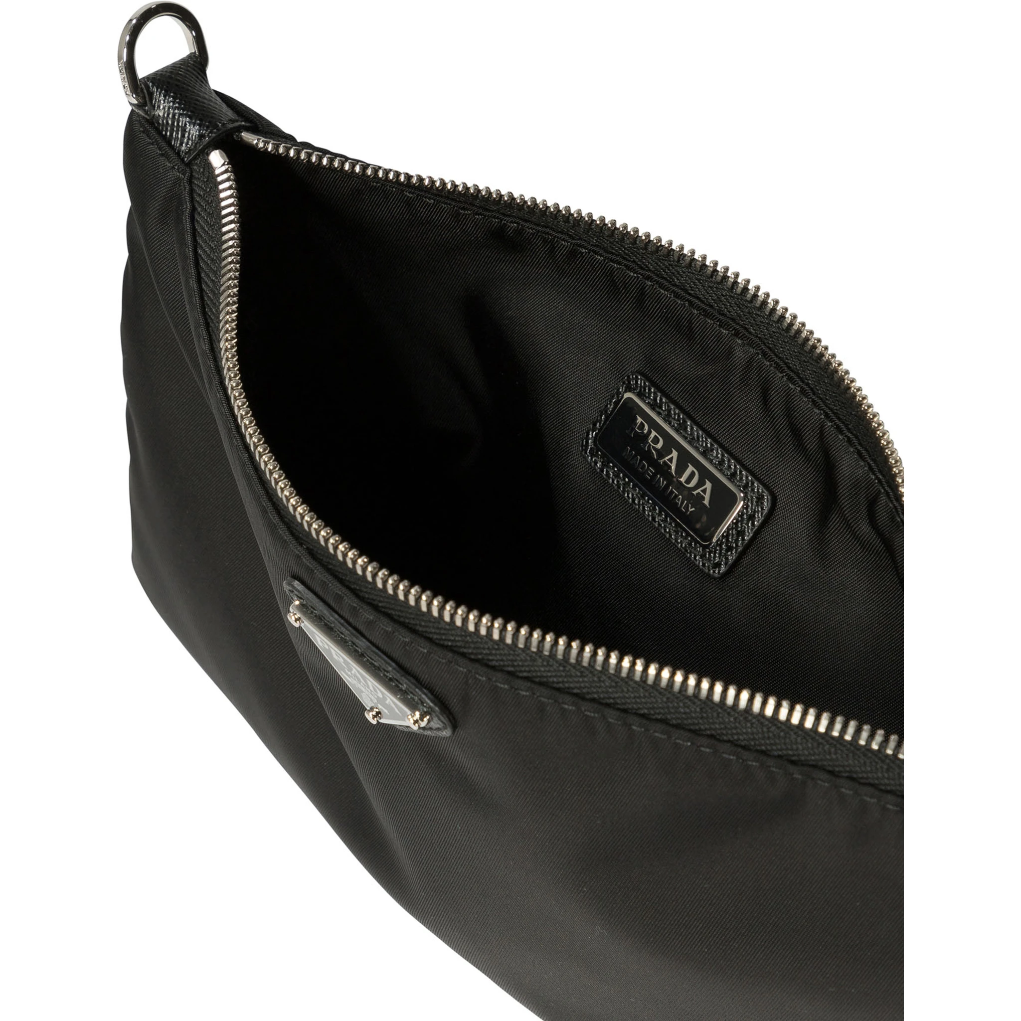 Re-Nylon and Saffiano pouch