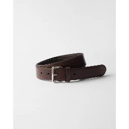 Antiqued leather belt