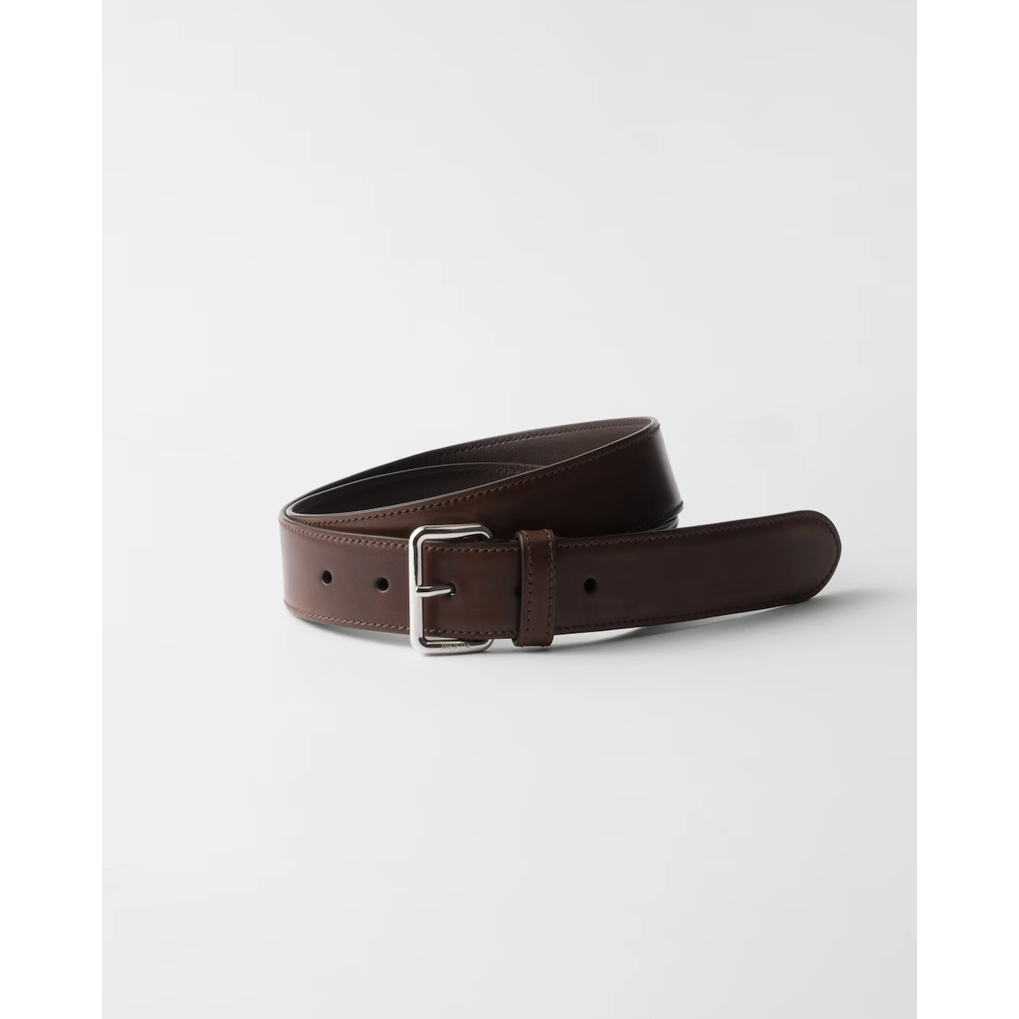 Antiqued leather belt