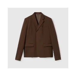 Embossed wool jacket