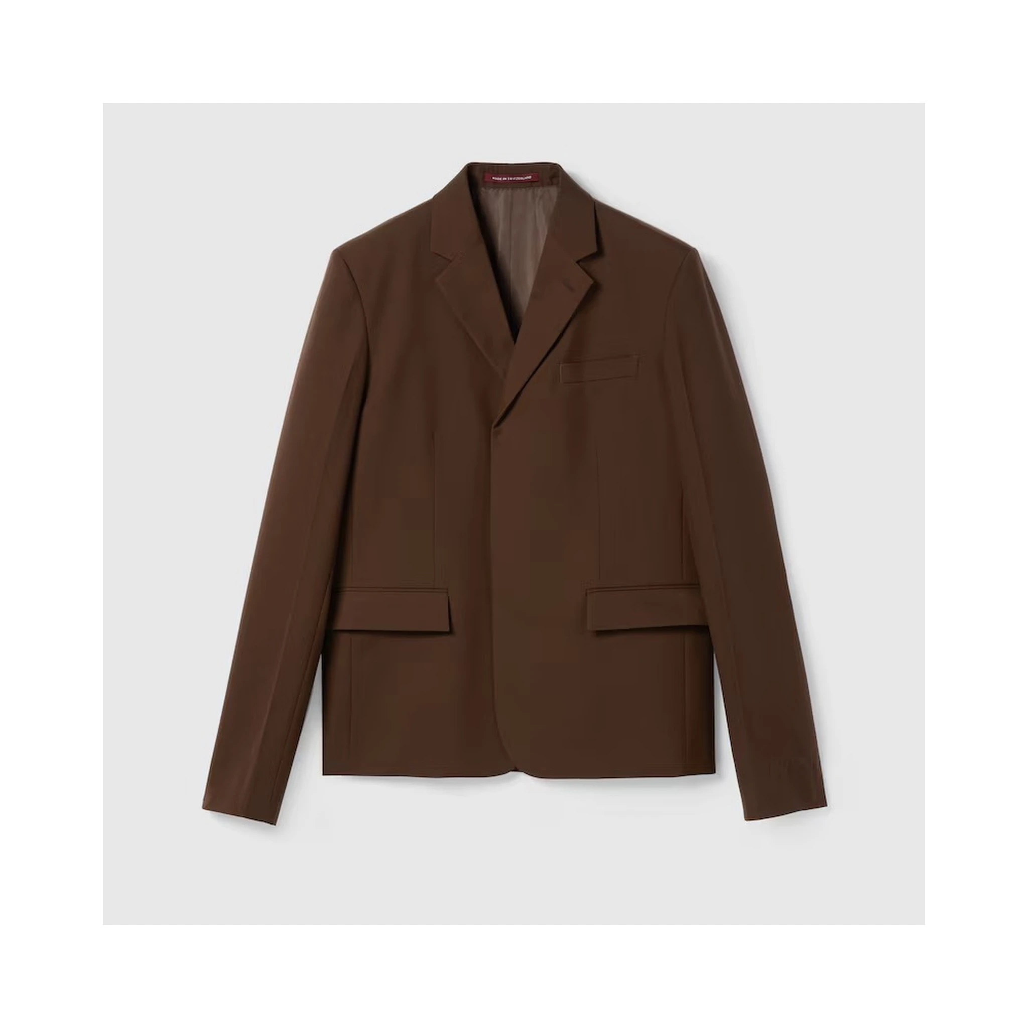 Embossed wool jacket